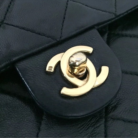 CHANEL CC LAMBSKIN CLASSIC FLAP MINI - Picture 10 of 12
